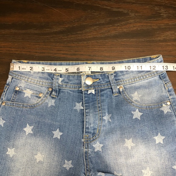 Ob Sess Girls Star Denim Short Size 12 - Picture 9 of 12